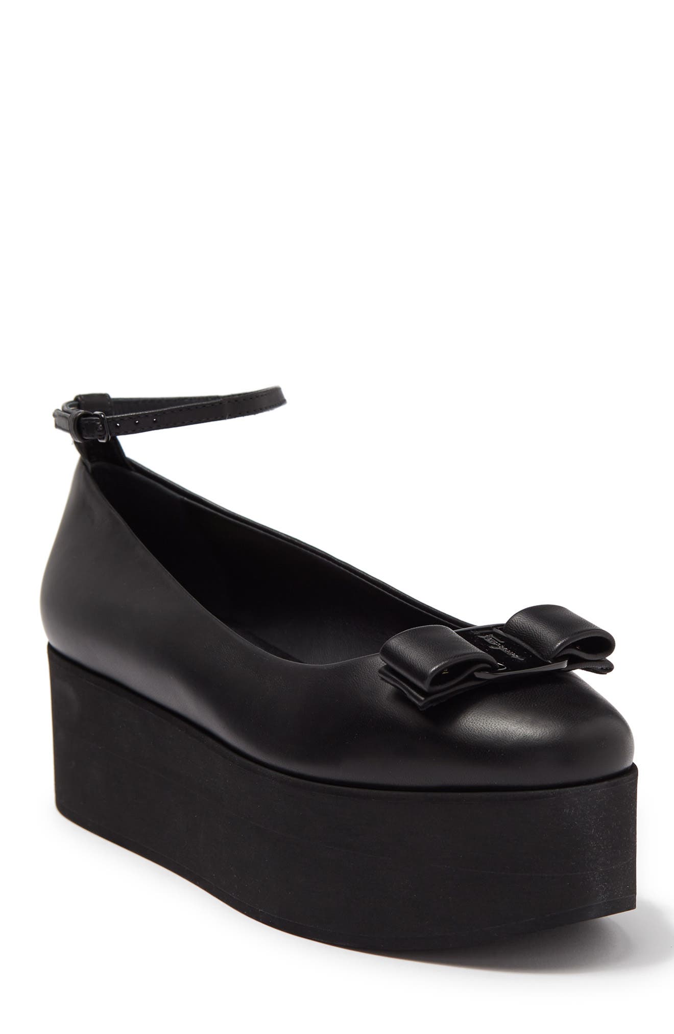 ferragamo platform pump