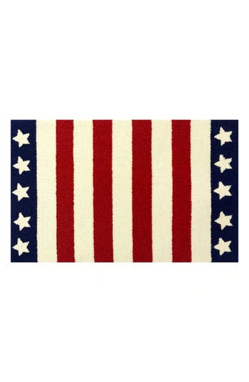 R16 Home Stars And Stripes Indoor/outdoor Doormat In Red White Blue