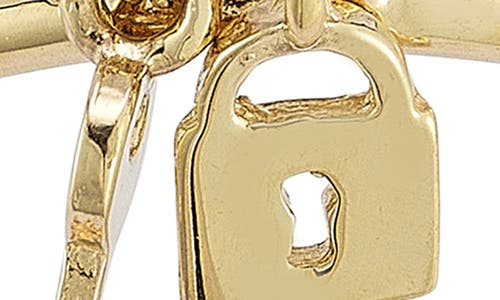Ember Fine Jewelry Lock & Key Charm Ring In Gold