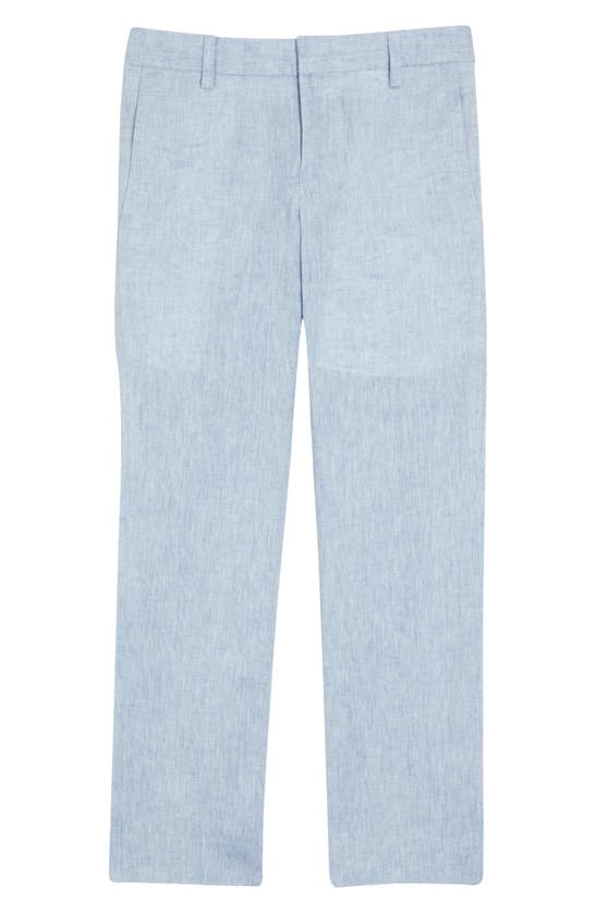 Tallia Kids' Linen & Cotton Pants In Light Blue