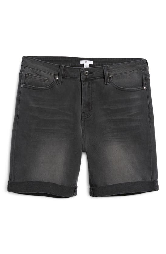 Shop Bp. Slim Fit Denim Shorts In Raw Black