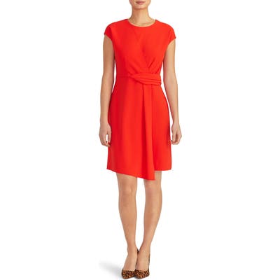 Rachel Roy Collection Asymmetrical Twist Knit Dress, Red