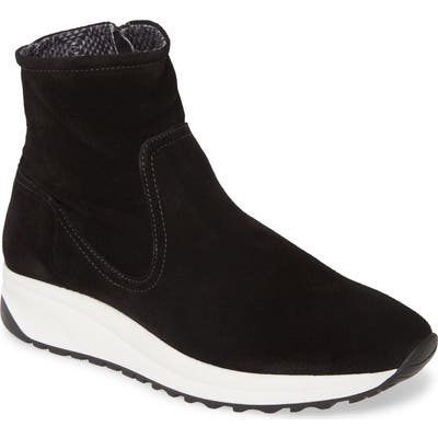 Aquatalia Betty Weatherproof Sneaker Bootie, Black