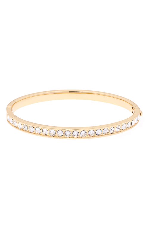 Shop Ted Baker London Clemara Crystal Hinge Bangle Bracelet In Crystal/gold