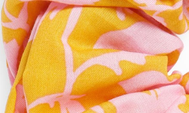Shop Liberty London Ophelia Tana Cotton Scrunchie In Yellow
