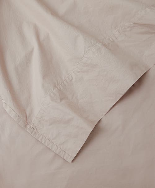 Pact Organic Cool-air Percale Flat Sheet In Oat