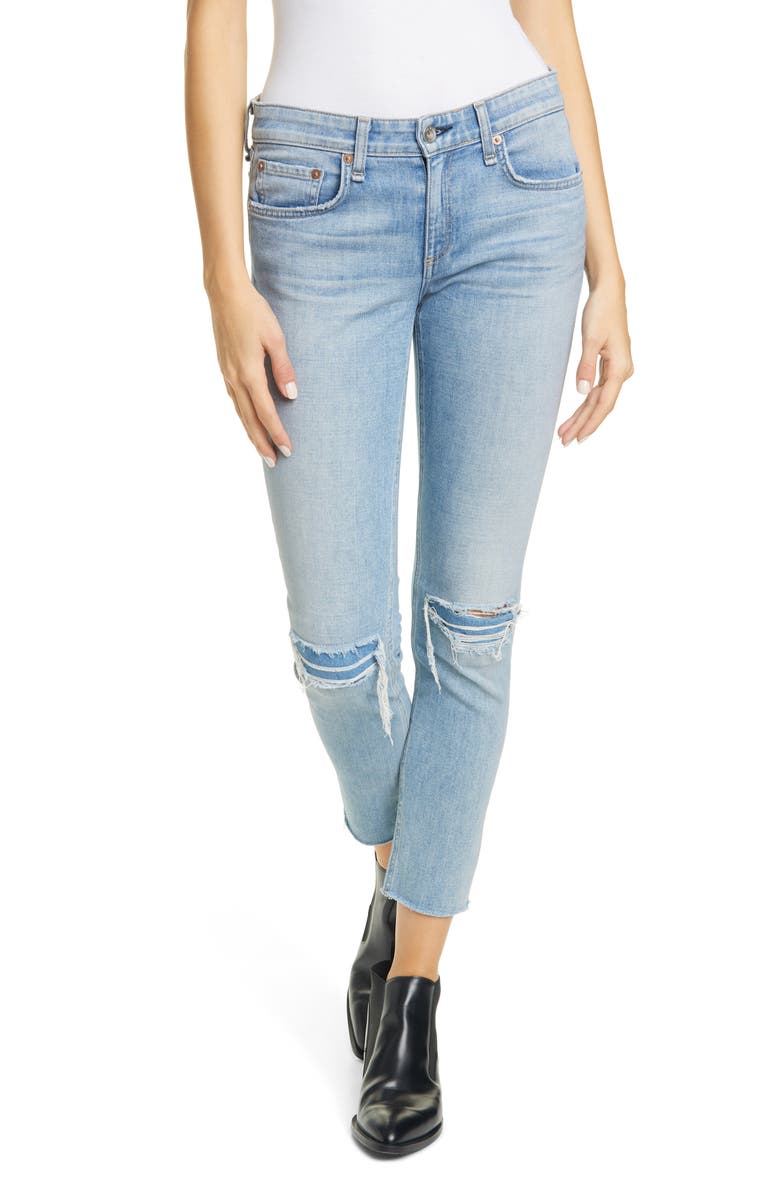 Rag Bone Dre Slim Fit Ripped Reinforced Boyfriend Jeans Alyssa Nordstrom