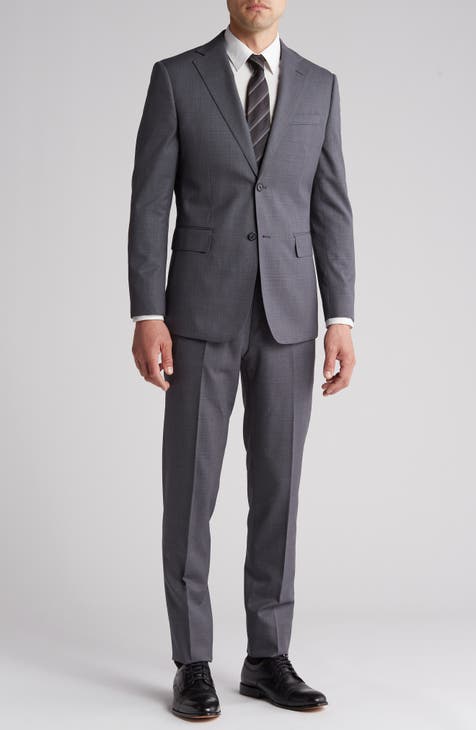 Men's Classic-Fit Wool-Blend Stretch Suit Separate Jacket