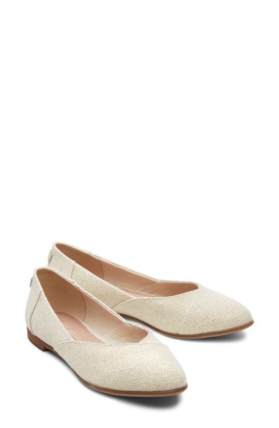 Toms Women's Jutti Neat Classic Almond Toe Flats In Natural