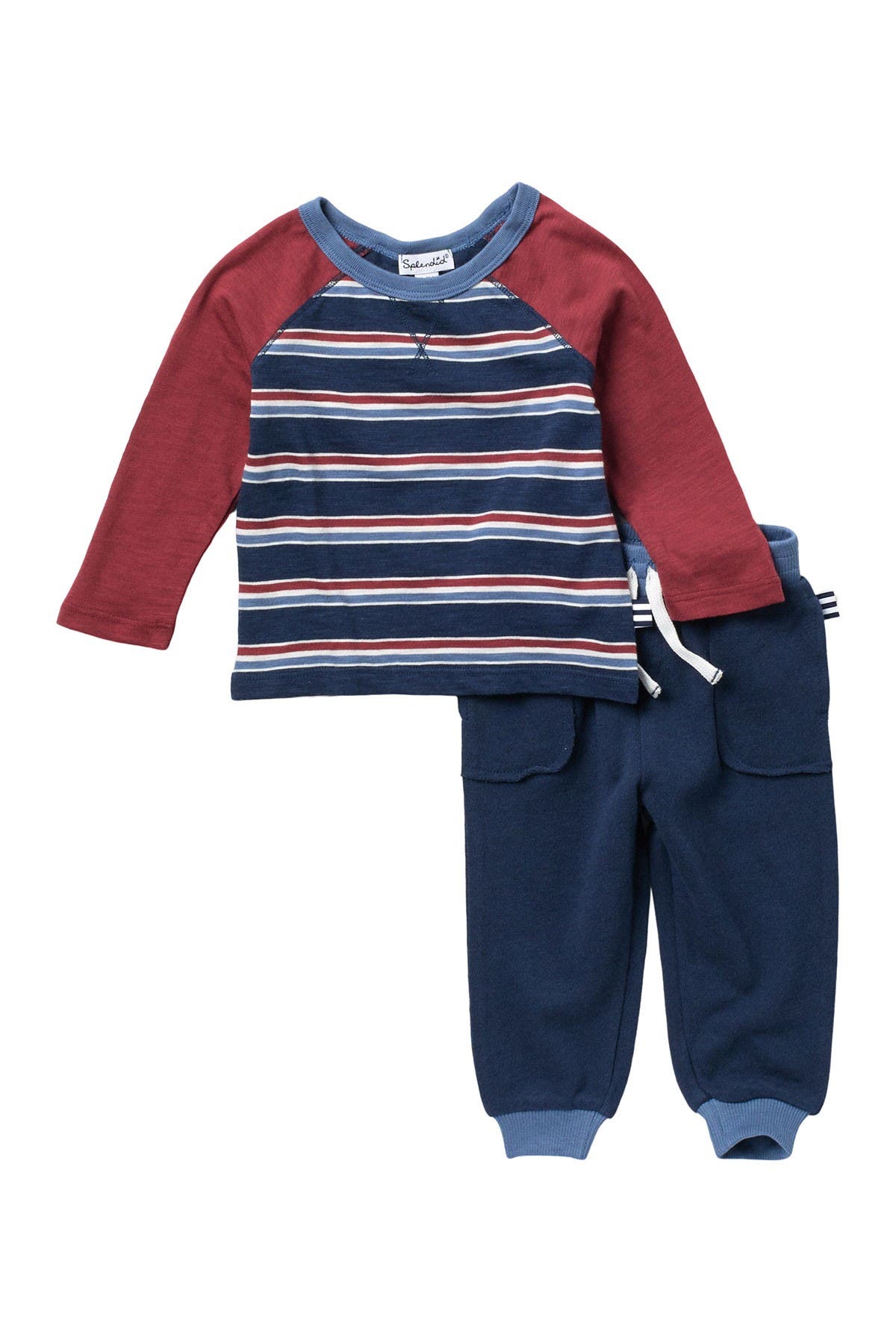 boys striped joggers