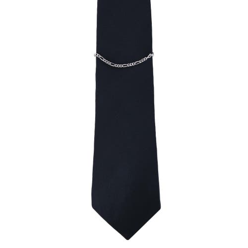 Trafalgar Sutton Sterling Silver Figaro Tie Chain In Silver
