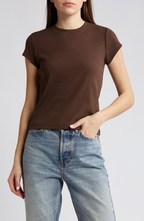 BROWN RAZOR BACK TOP