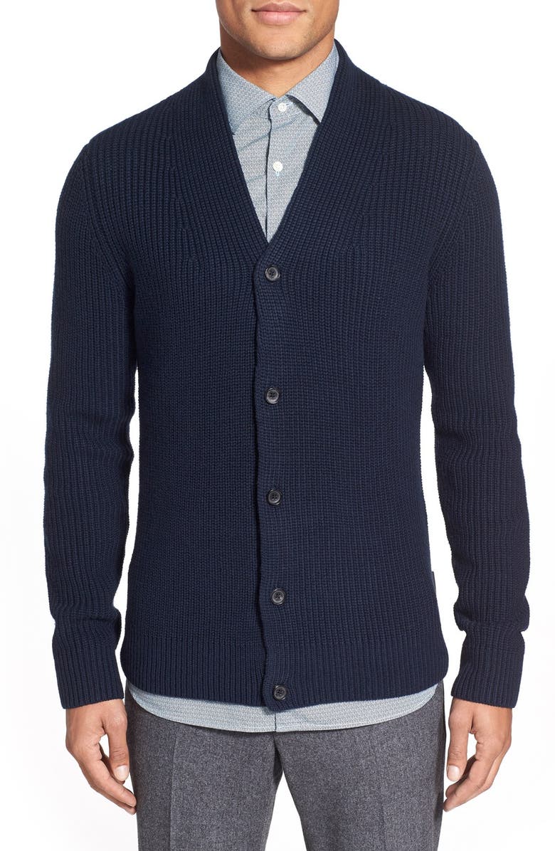 J. Lindeberg 'Ville' Wool & Cotton Button Cardigan | Nordstrom