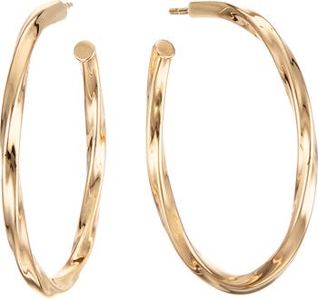 Lana Jewelry Skinny Wave Twist Royale Hoop Earrings | Nordstrom