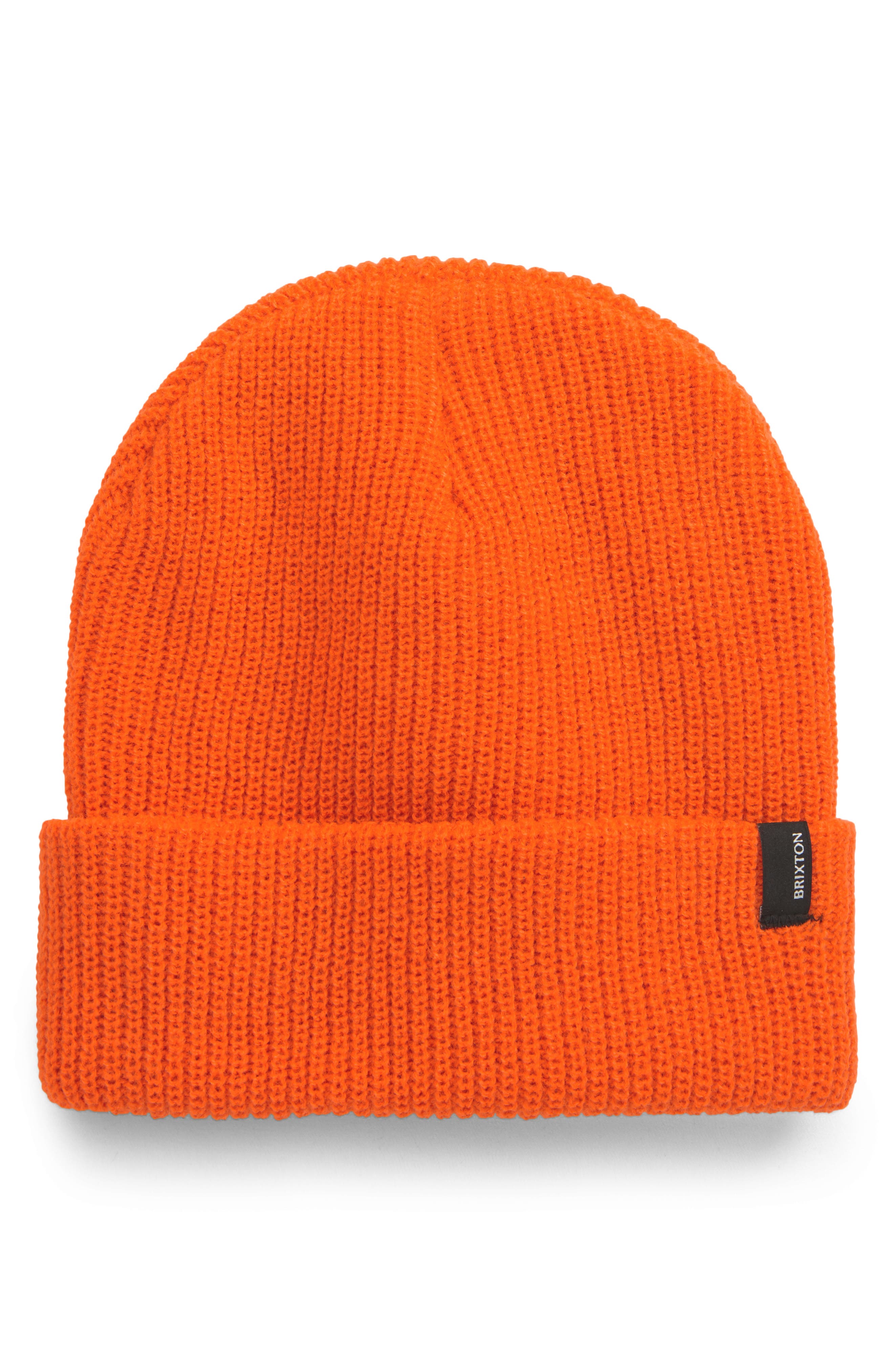 a orange hat