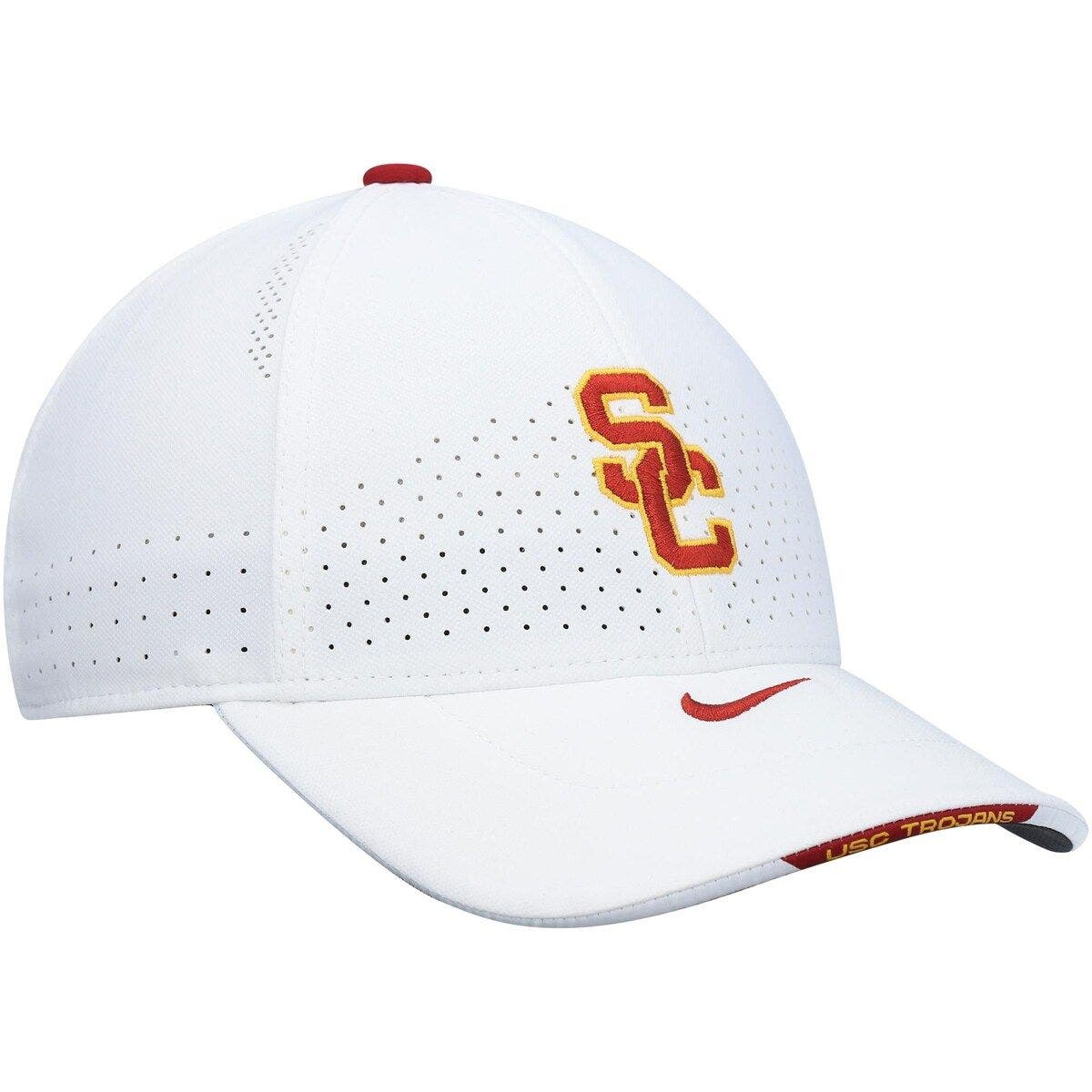 Men's Nike Gray USC Trojans Aero True Baseball Performance Fitted Hat