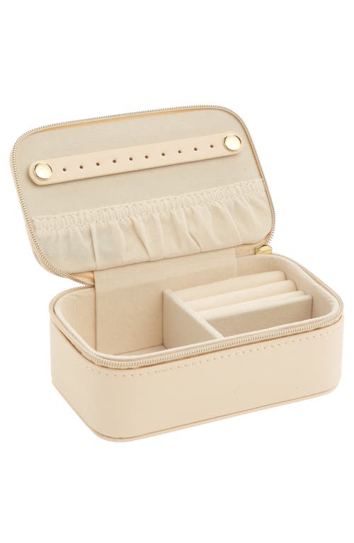 Shop Nordstrom Initial Rectangular Jewelry Box In Z- Cream- Gold