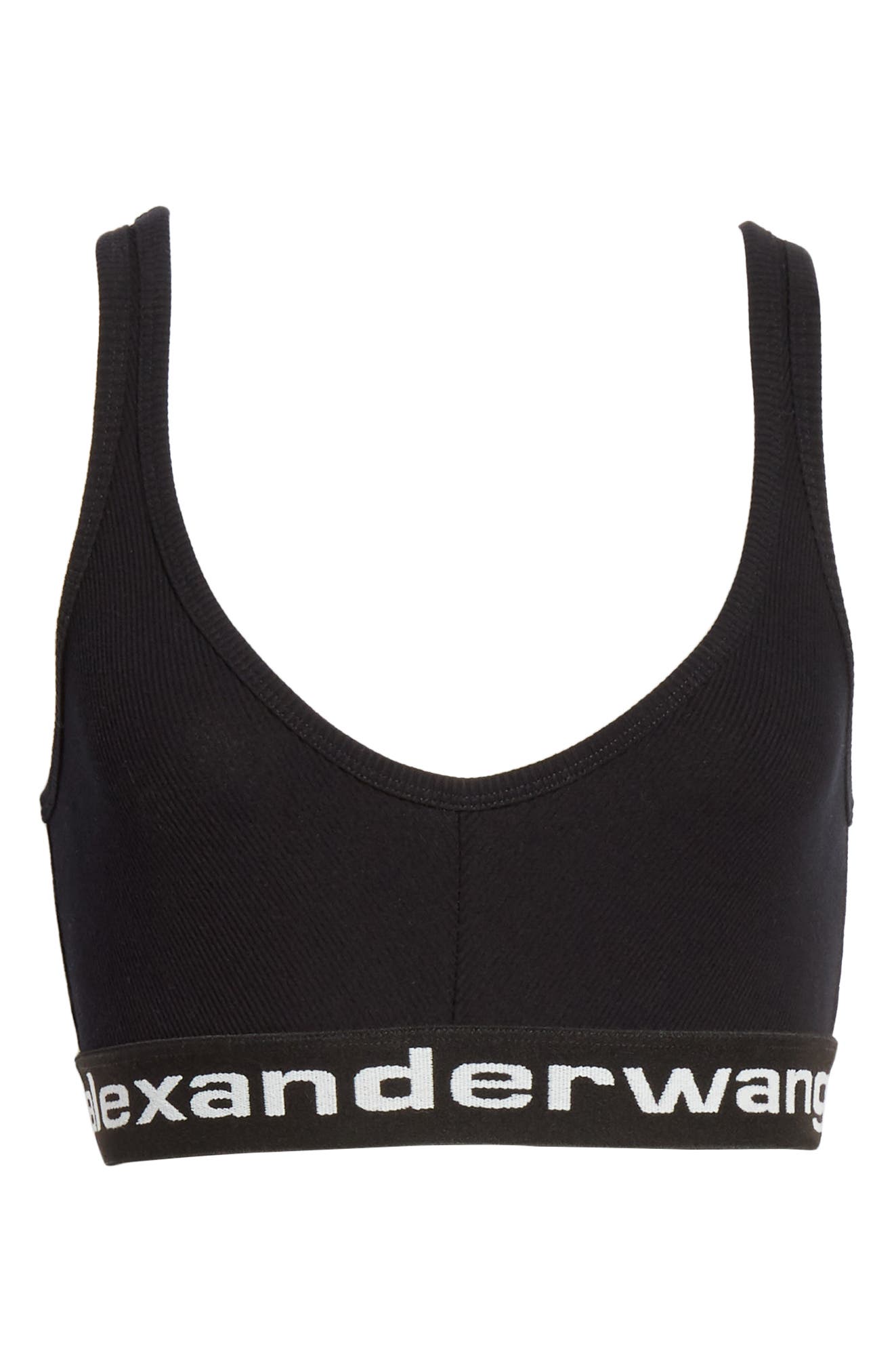 alexander wang logo bra