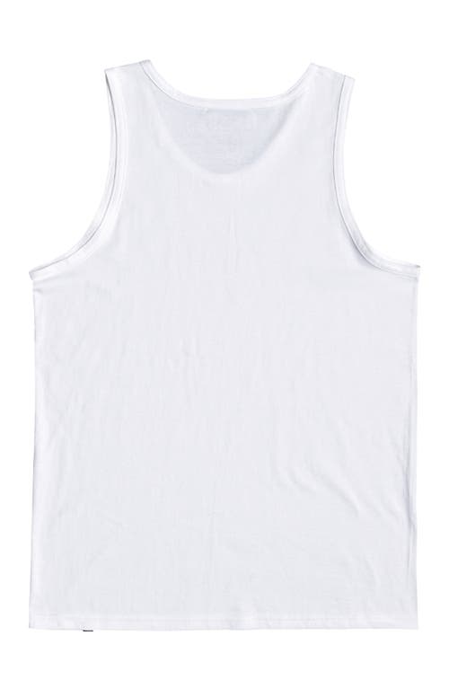 Quiksilver Everyday Stripe Graphic Tank In White