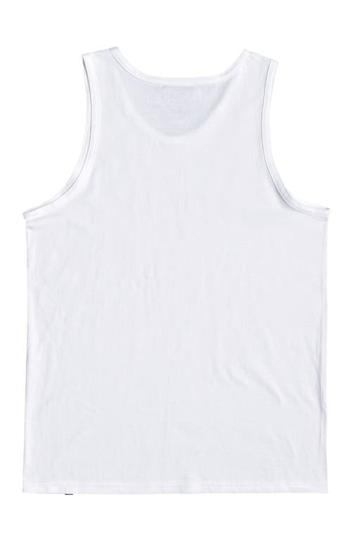 Shop Quiksilver Everyday Stripe Graphic Tank In White