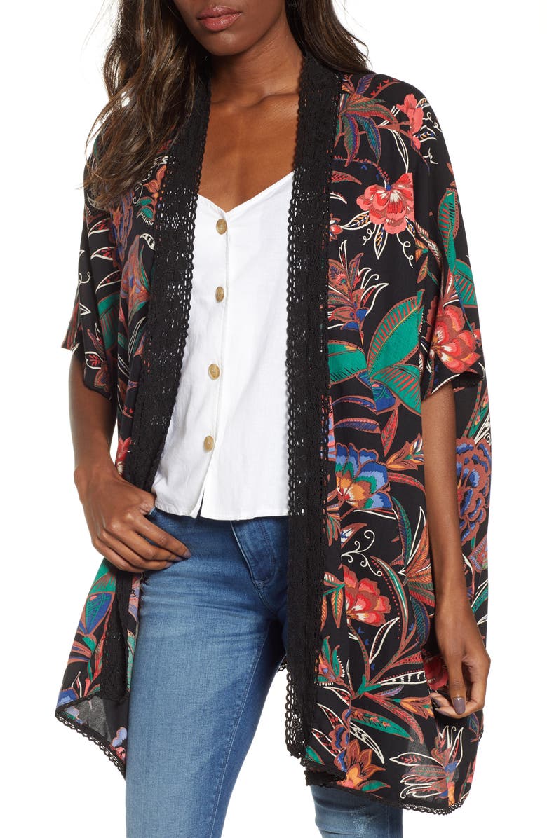 Angie Floral Print Duster | Nordstrom