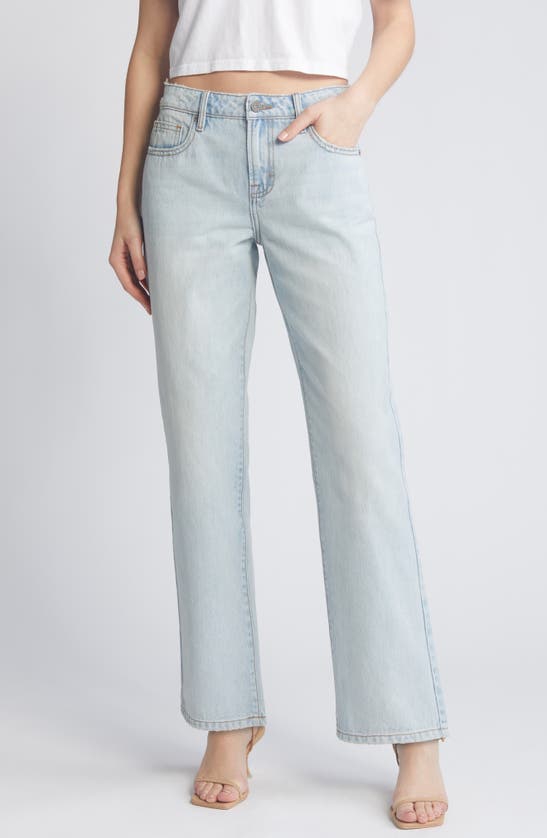 Shop Hidden Jeans Classic Relaxed Ankle Straight Leg Jeans In Light Wash