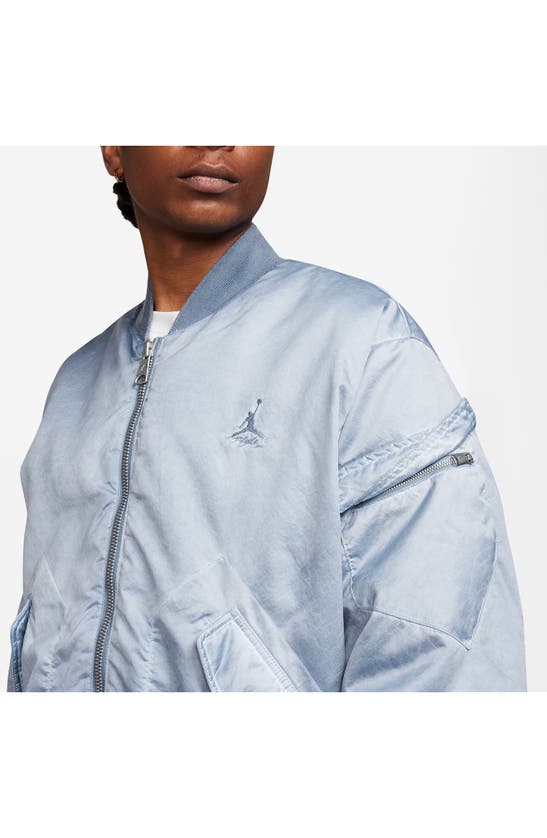 Shop Jordan Essentials Renegade Jacket In Blue Grey