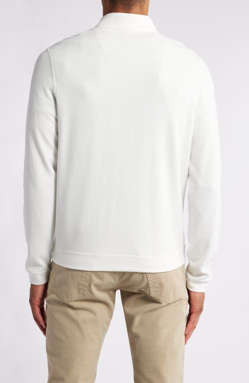 Shop Scott Barber Stretch Quarter Zip Top In Winter White