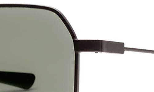 Shop Electric Rodeo 55mm Polarized Aviator Sunglasses In Matte Black/grey Polar