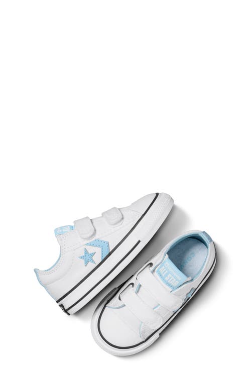 Shop Converse Kids' Star Player 76 Easy-on Sneaker In White/true Sky