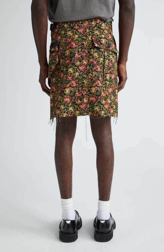 Shop Undercover Rose Tapestry Wrap Skirt In Black Base