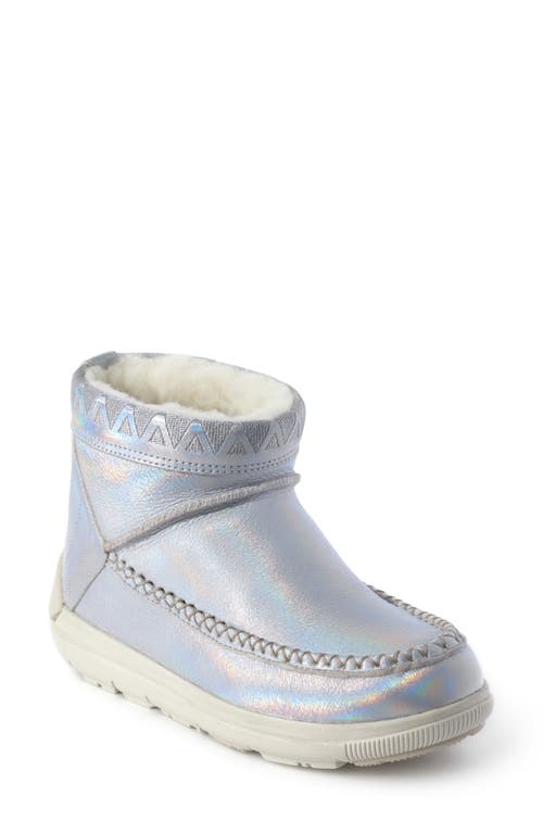 Reflections Genuine Shearling Water Resistant Bootie in Reflective Frost