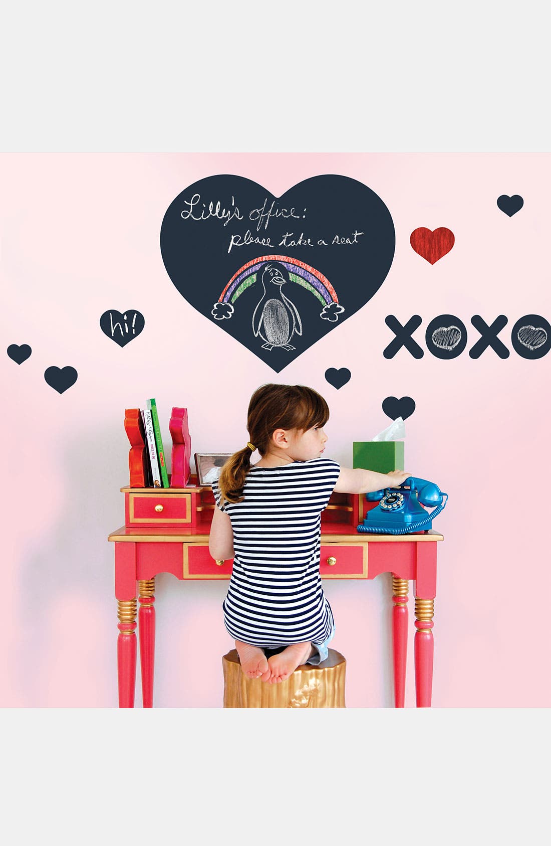 WallCandy Arts 'Chalkboard Heart' Wall Decal (Girls) Nordstrom