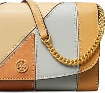 Tory Burch Robinson Chain Wallet in White