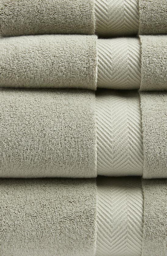 Nordstrom Organic Hydrocotton 6-piece Towel Set $144 Value In Green Halo