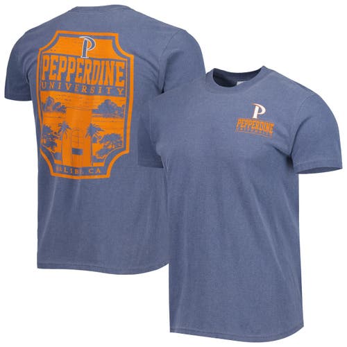 IMAGE ONE Men's Navy Pepperdine Waves Logo Campus Icon T-Shirt