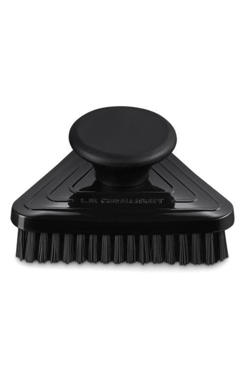 Le Creuset Triangular Grill Pan Brush In Shiny Black