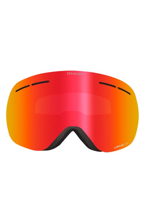 DRAGON X1S 70mm Snow Goggles in Icon Ll Red Ion at Nordstrom