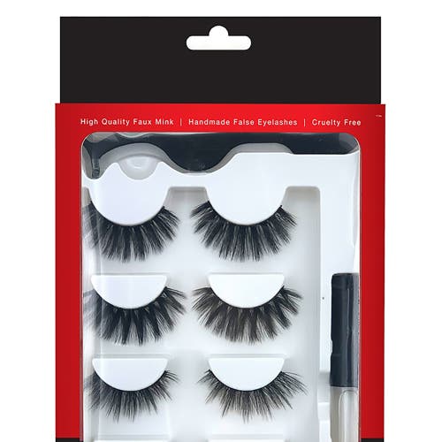 Shop Pursonic Faux Mink Style False Eyelashes Extensions In Black