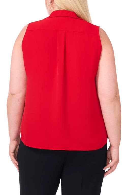 Shop Halogenr Halogen(r) Button-up Shell In Ultra Red