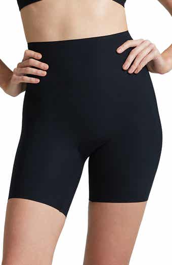 Spanx Smooth It Extended Length Mid-Thigh Short Set of 2 Champagne X-Large  Size