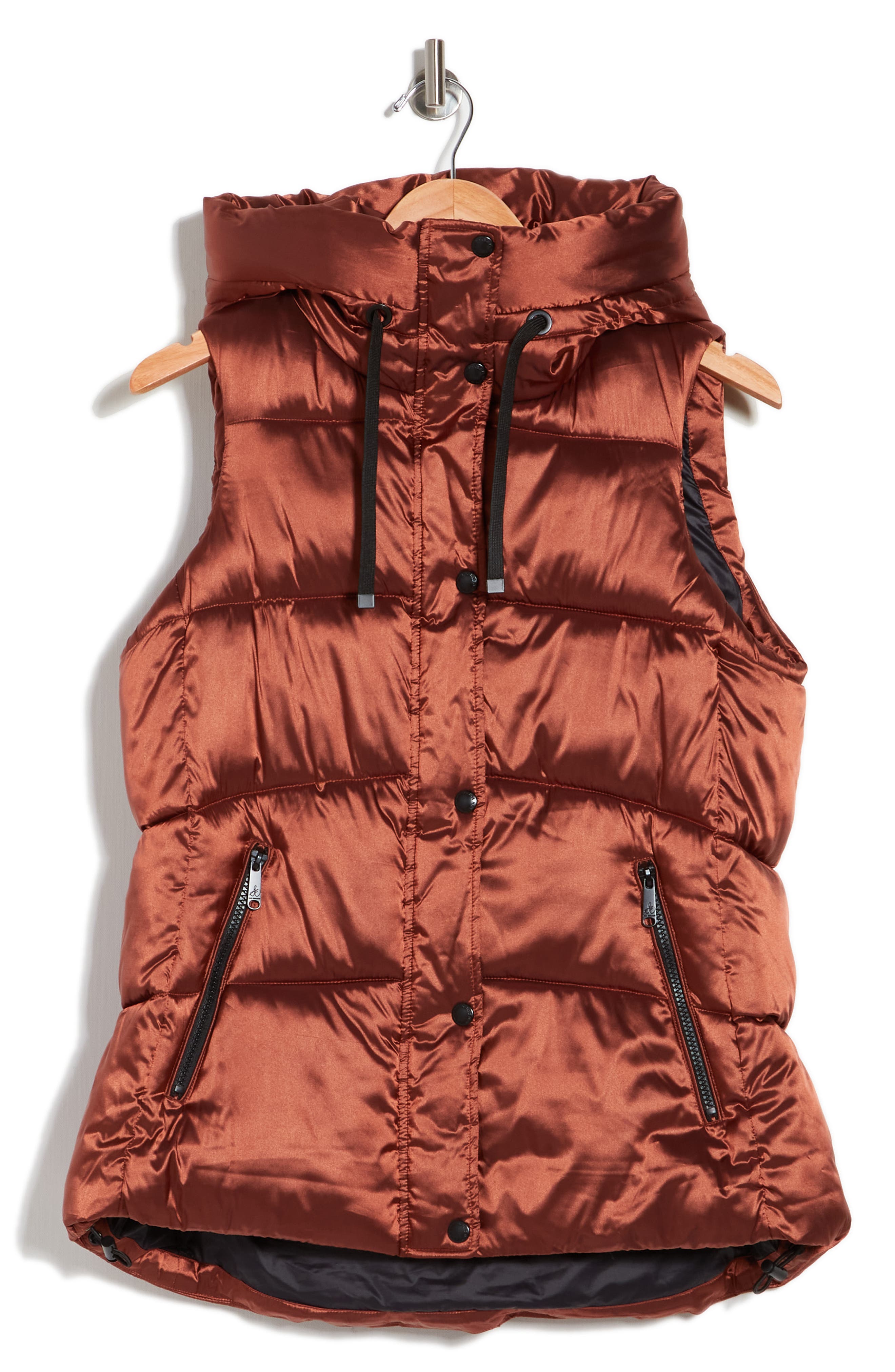 Sam Edelman Hooded Puffer Vest 