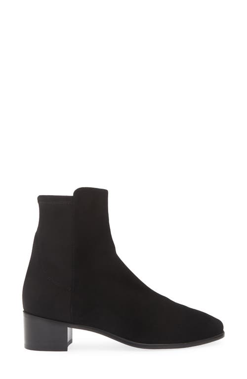 Stuart Weitzman Women's City Block Heel Suede Ankle Boots In Black