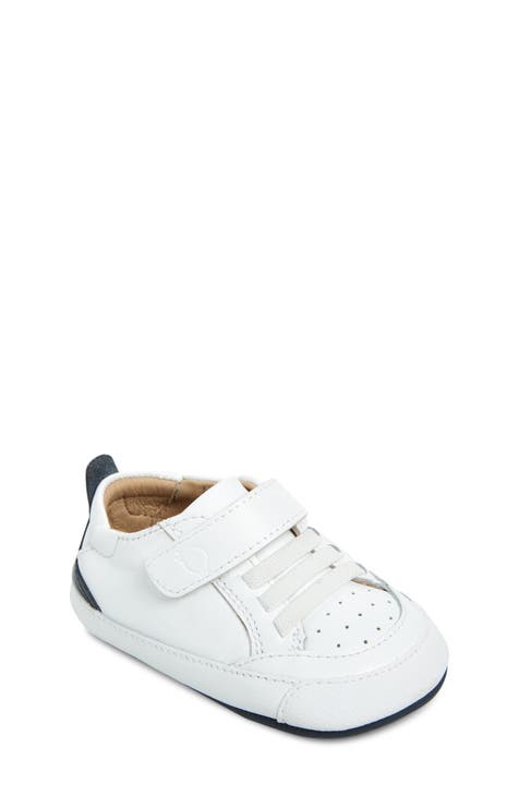 Boys White Sneakers Athletic Shoes