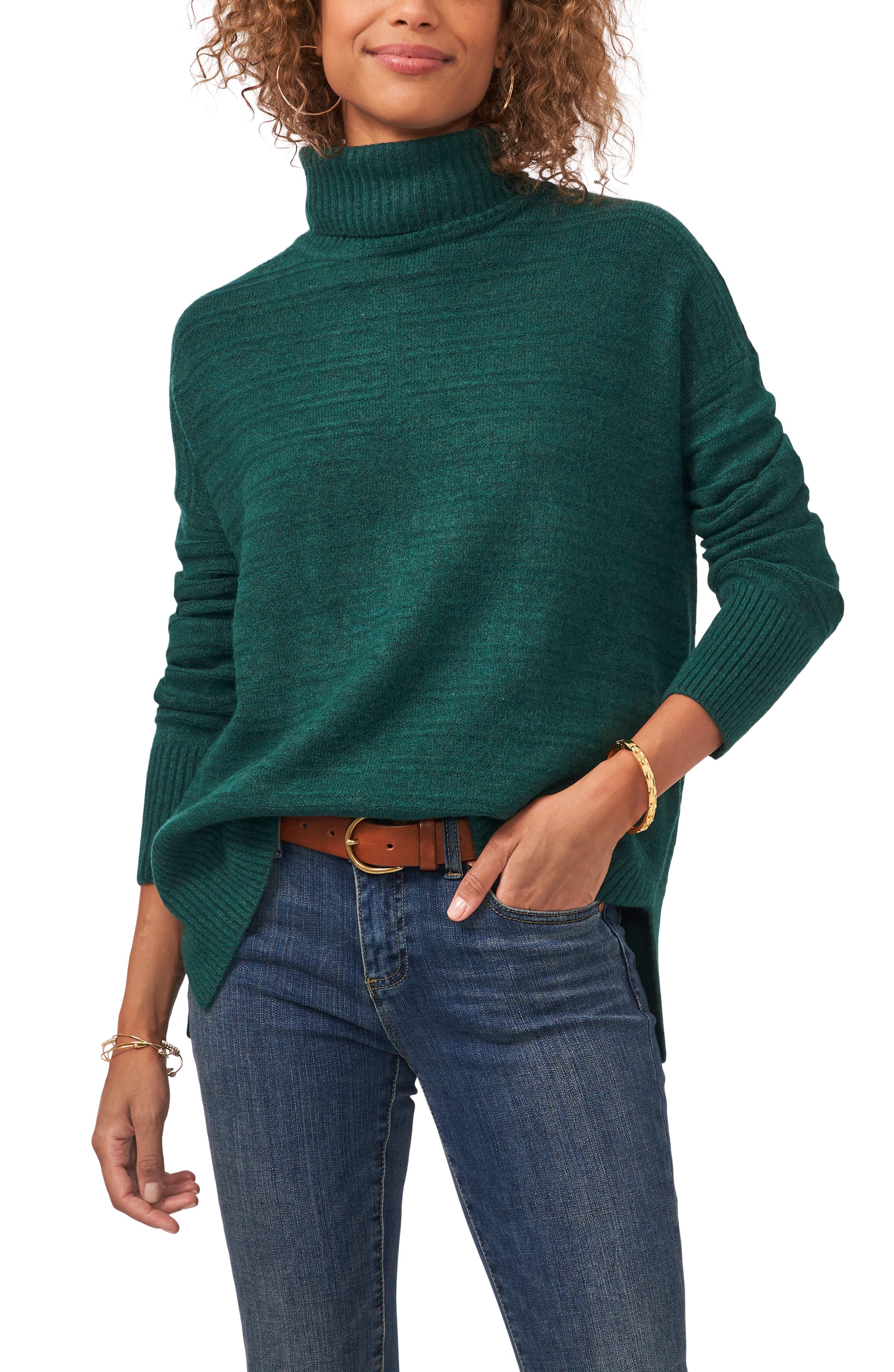 textured turtleneck