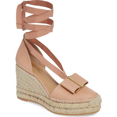 Salvatore Ferragamo Geranio Espadrille Wedge - Pink