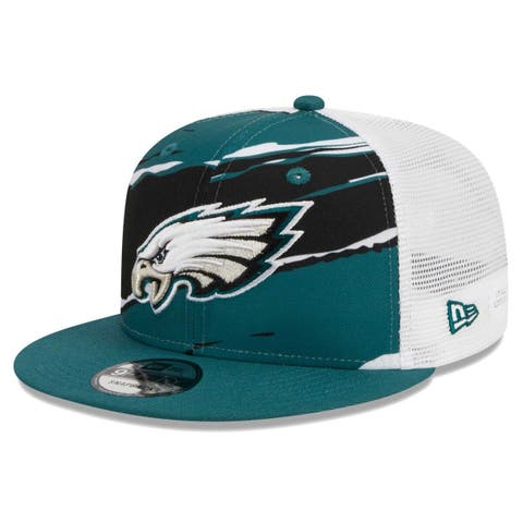 New Era Men's Midnight Green/Black Philadelphia Eagles 2021 NFL Sideline Road 59FIFTY Fitted Hat - Black, 7 3/8