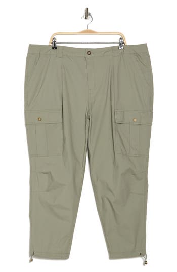 DKNY JEANS DKNY JEANS BELTED STRETCH COTTON POPLIN CARGO PANTS