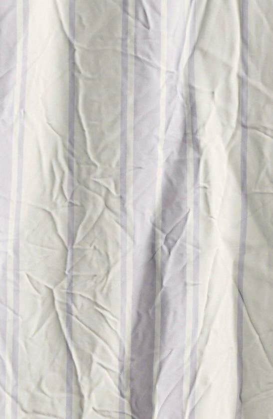 Shop Bite Studios Portico Stripe Rumpled Satin Button-up Shirt In Glicine