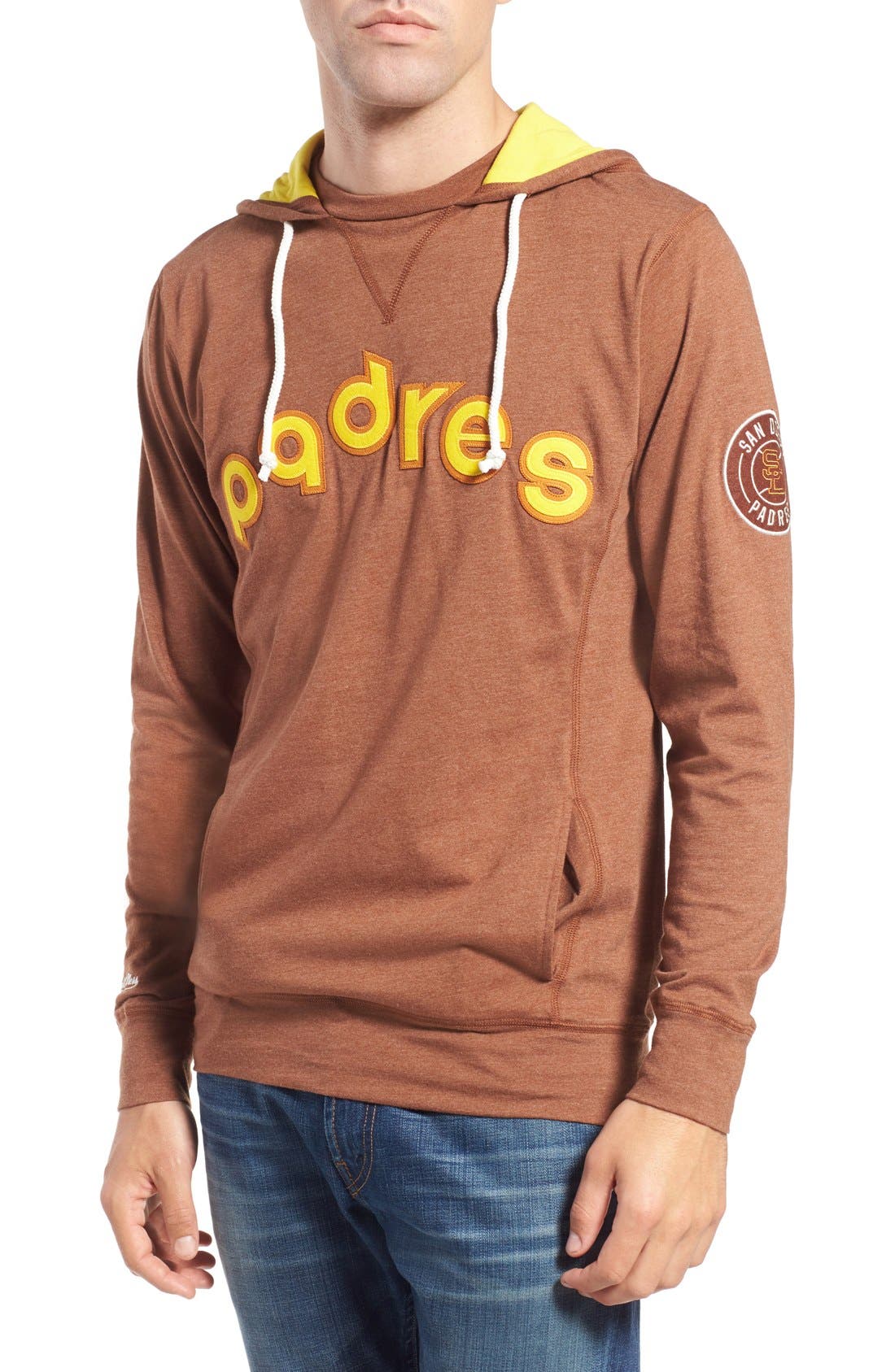 Mitchell Ness San Diego Padres Away Team Tailored Fit Hoodie